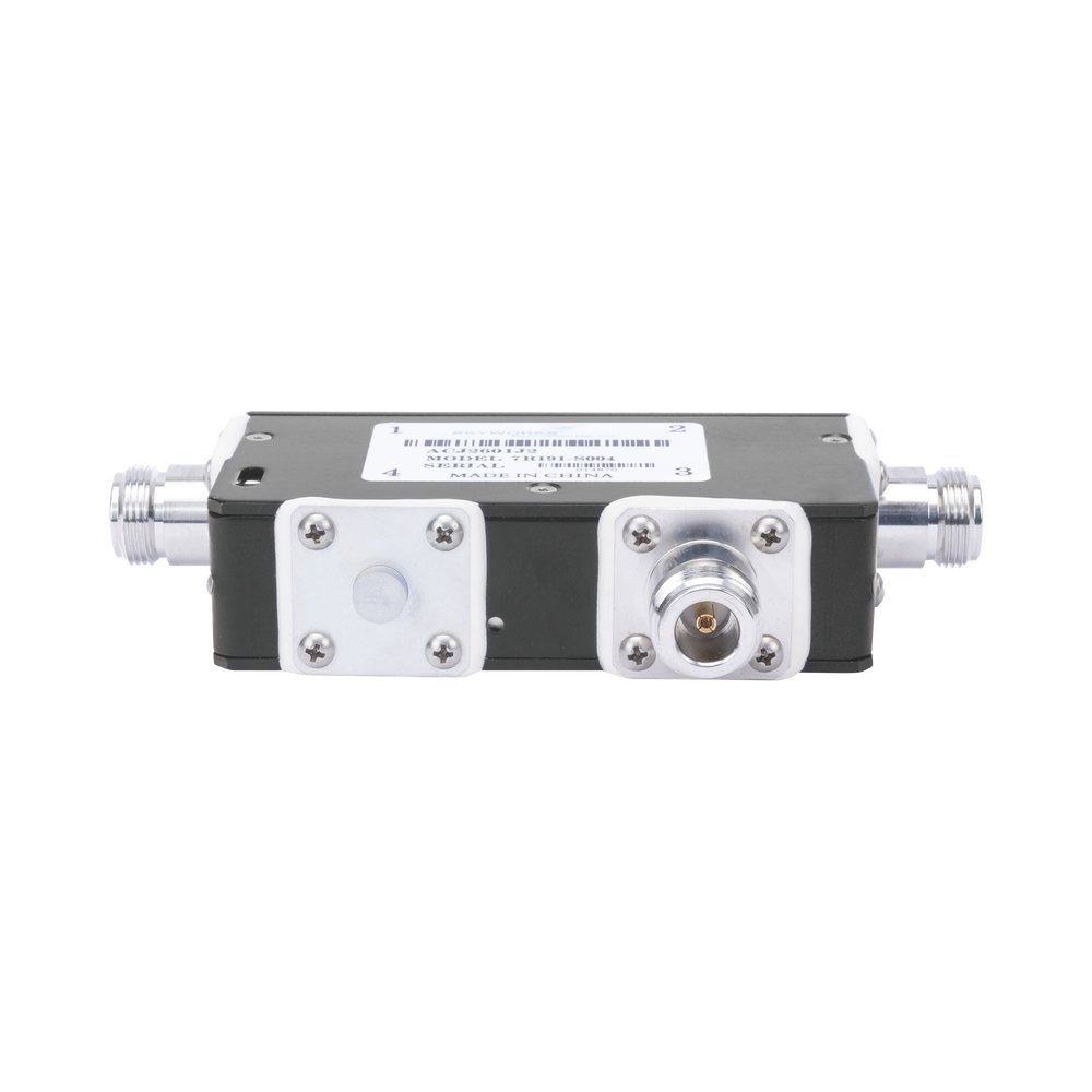 Circulator for 440-450 MHz, 100 Watt, N Female Connectors.