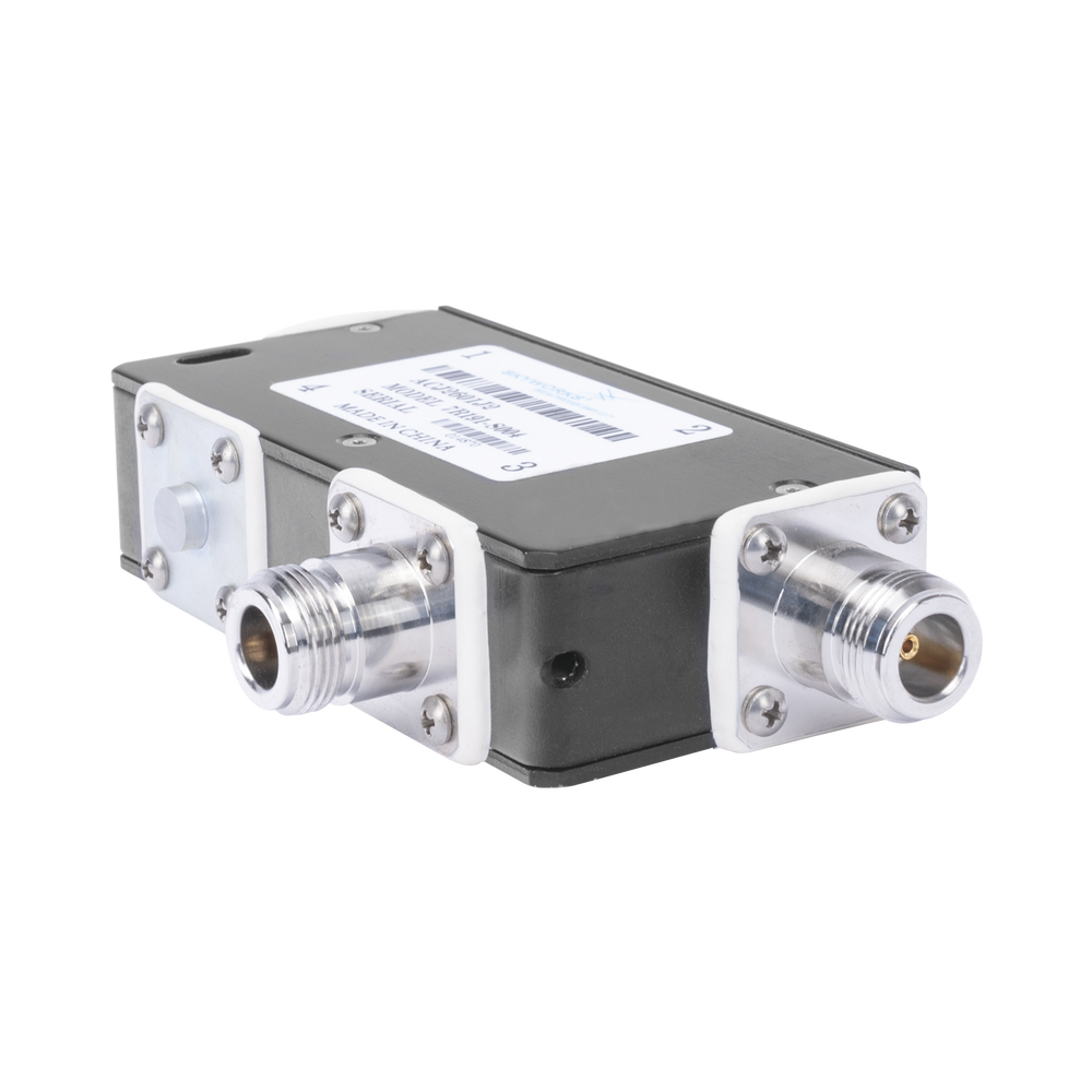 Circulator for 440-450 MHz, 100 Watt, N Female Connectors.