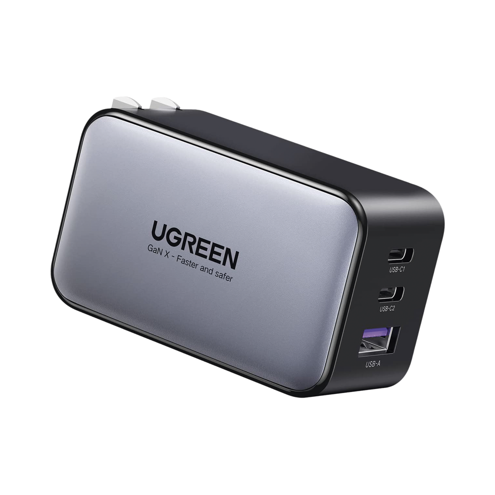 Cargador Rápido de 65W con 3 Puertos / 2 USB-C y 1 USB-A