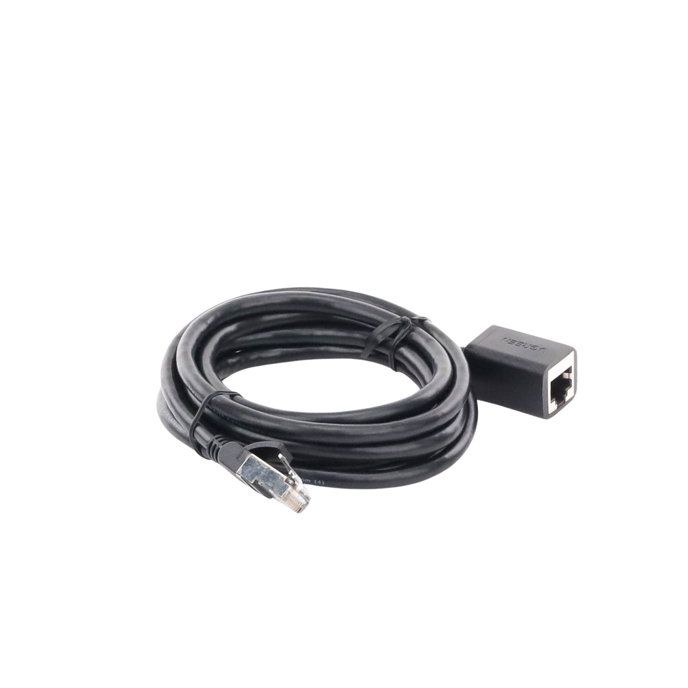 Cable de Extensión Cat6 RJ45 F/UTP / Macho a Hembra / 2m / Método de conexión 568B / Velocidad de transmisión 1000Mbps / Ancho de banda del canal 250MHz / Caja de Cobre / Negro