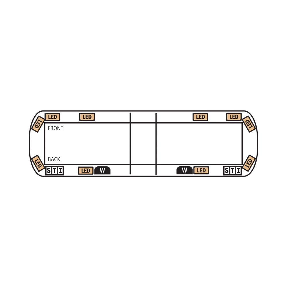 54" Vantage PRO Ultra Bright Light Bar with 64 Powerful, Next-Generation Amber LEDs