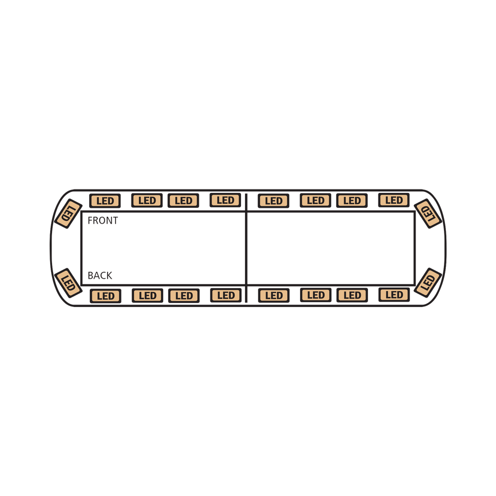 Vantage PRO Ultra Bright 48-inch Light Bar with 46 Powerful Red LEDs, No Controller