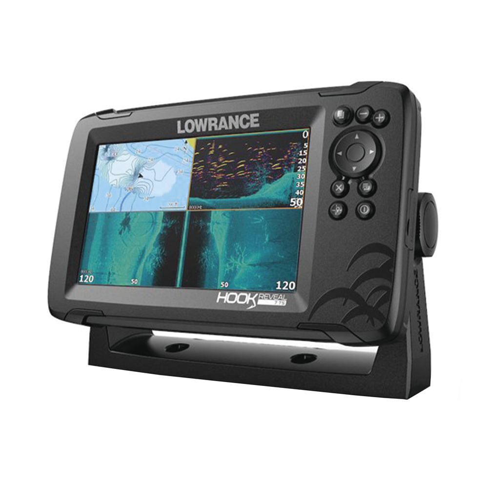 HOOK REVEAL 7 FISHFINDER Tripleshot con CHIRP, SideScan, DownScan y mapa
