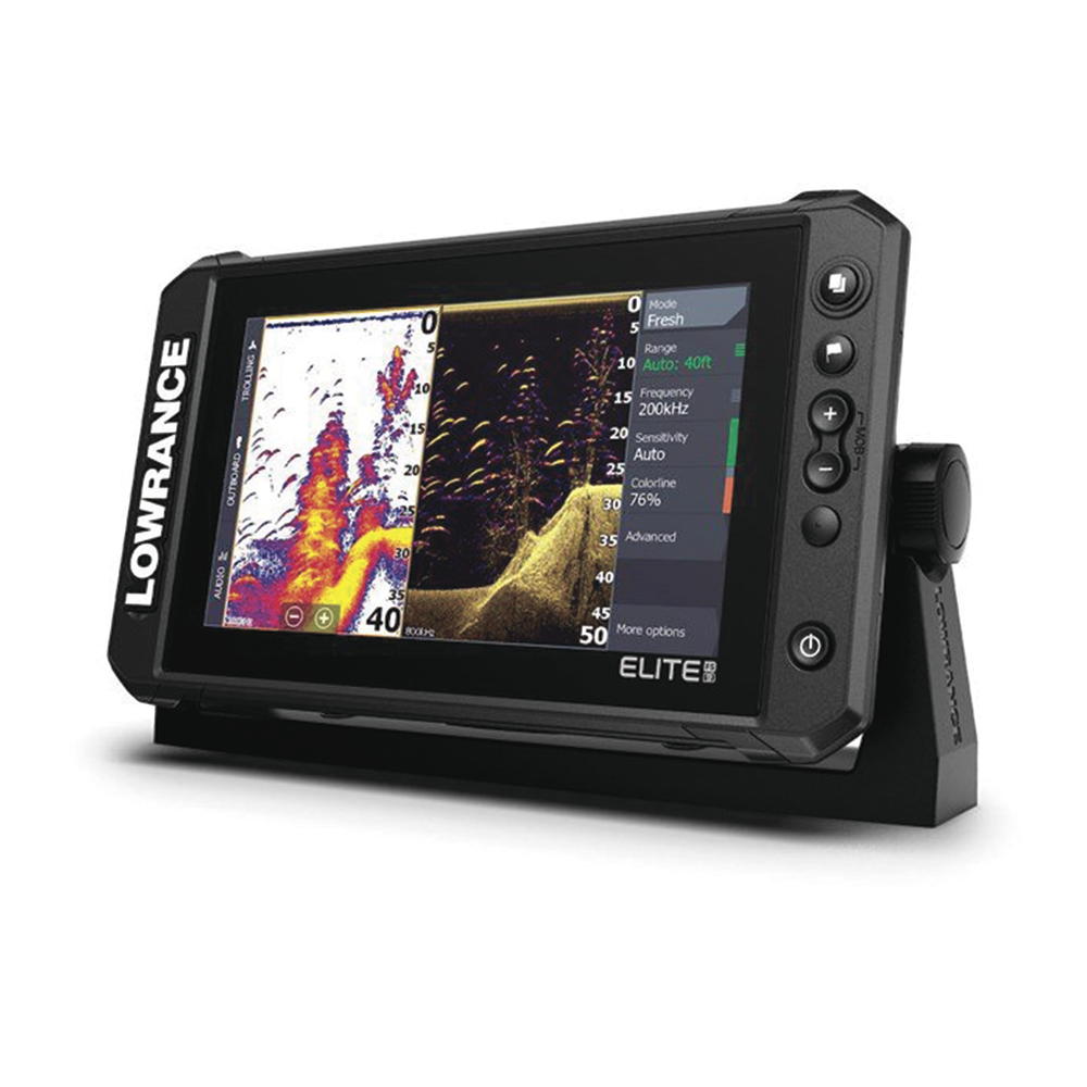 Elite FS 9" Navigation Display does not include transducer.