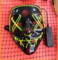 MASCARA LED NEGRA VERDE
