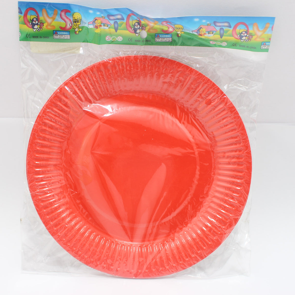 Plato rojo bolsa 18cmx 10 unidades