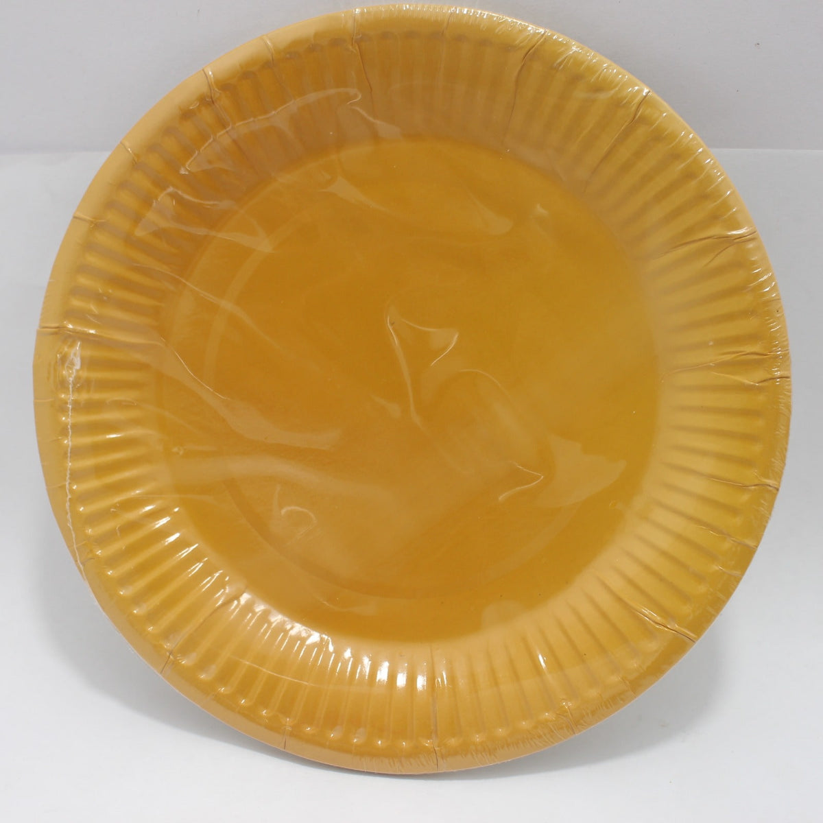Plato carton amarillo oscuro 18cm x 10