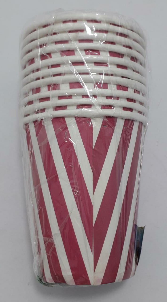 Vaso fuscia rayas x 10 7 onz
