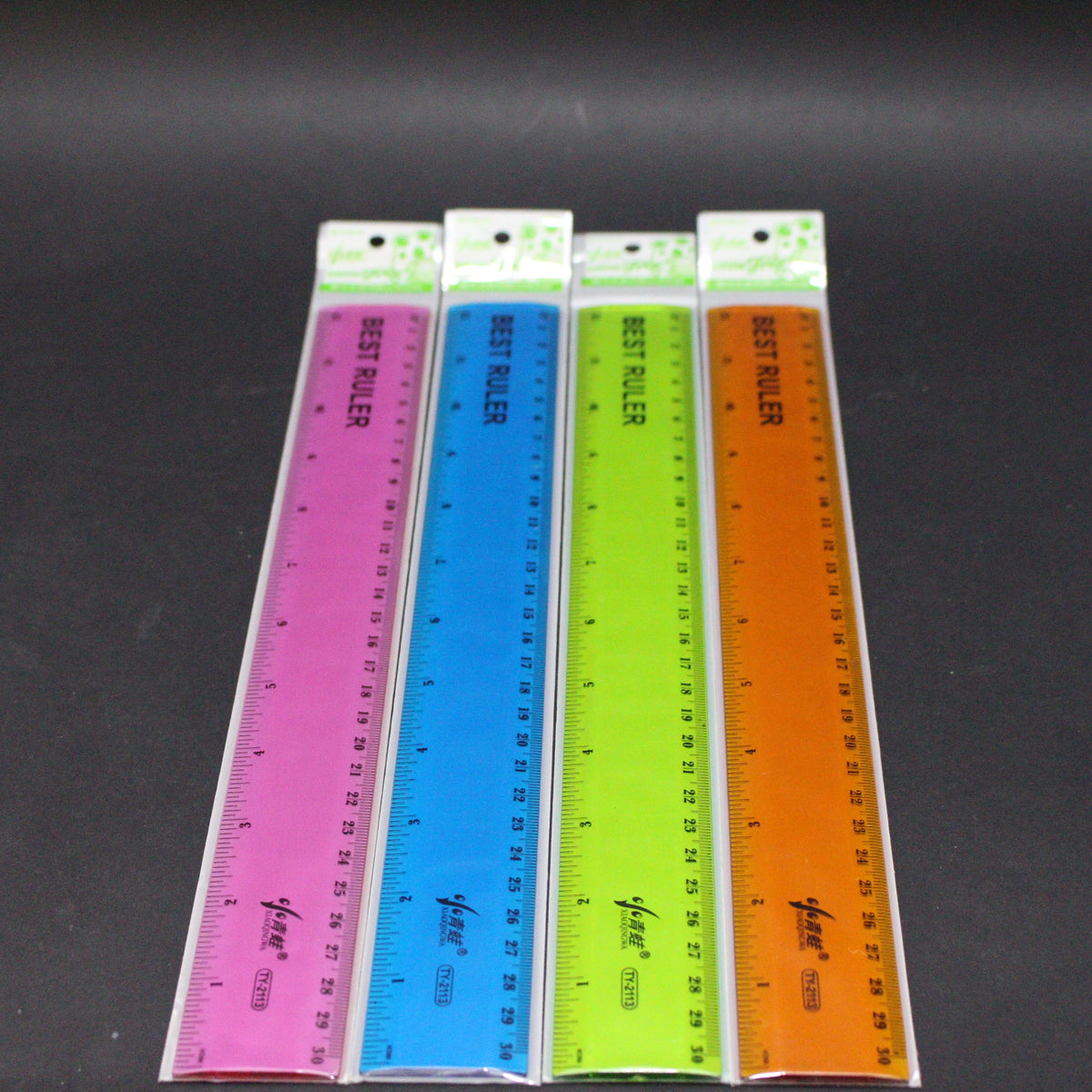 Regla 30cm de colores
