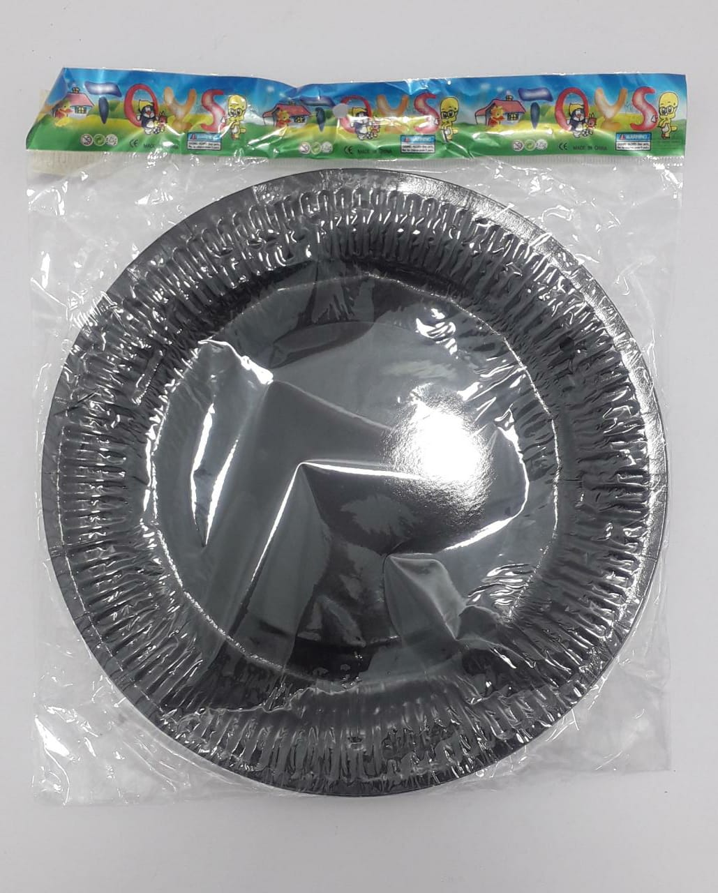 Plato carton negro bolsa 23cm