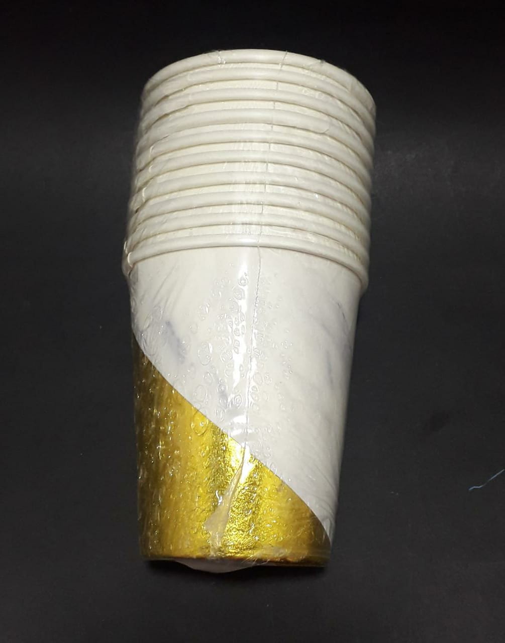 Vaso dorado blanco humo x 10 7 onz