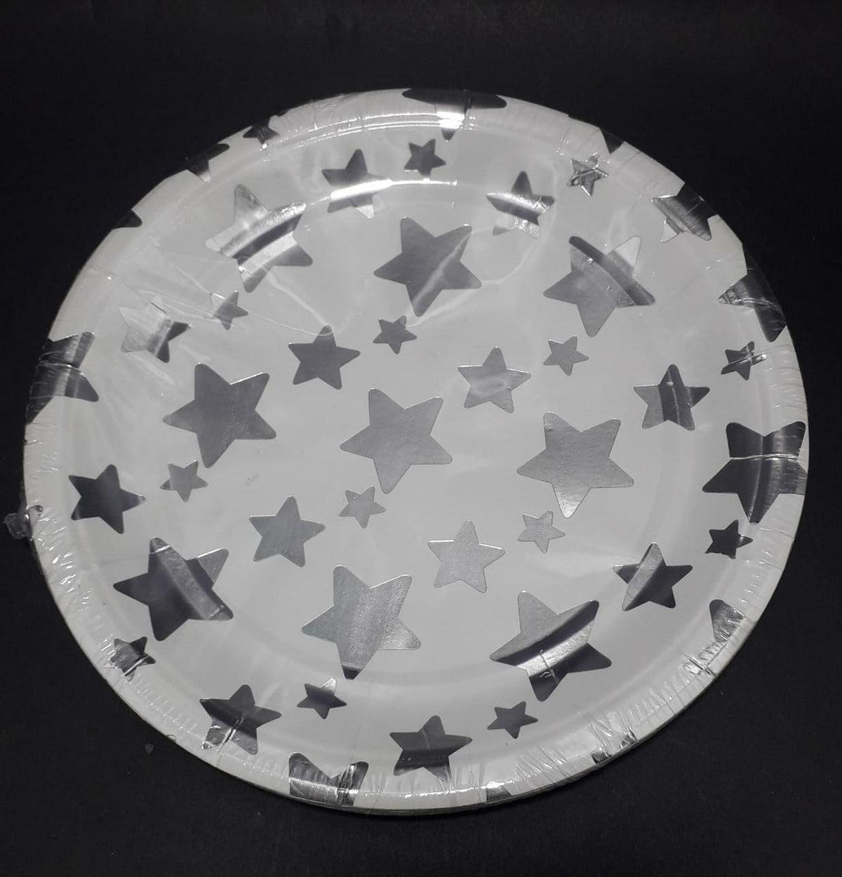 Plato estella plateado 18cm