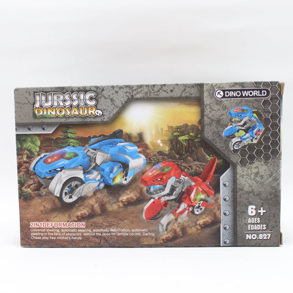 Carro Transformer dinosaurio