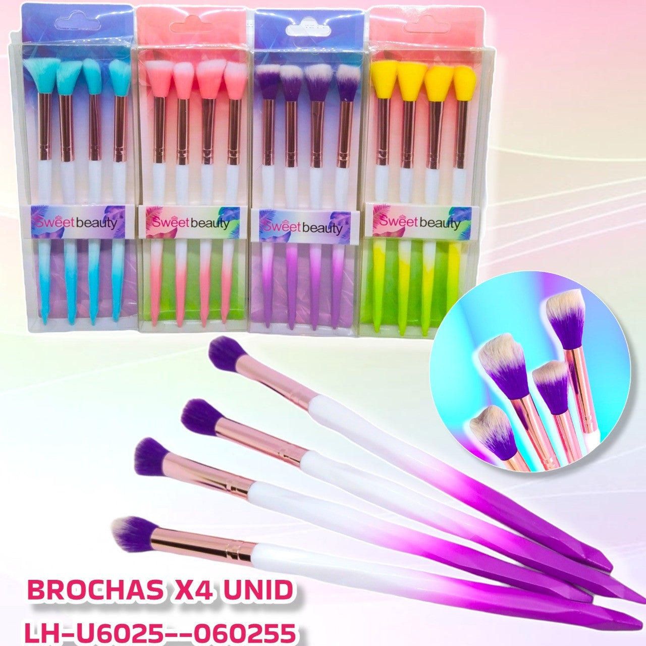 Kit Brochas Difuminadoras x4