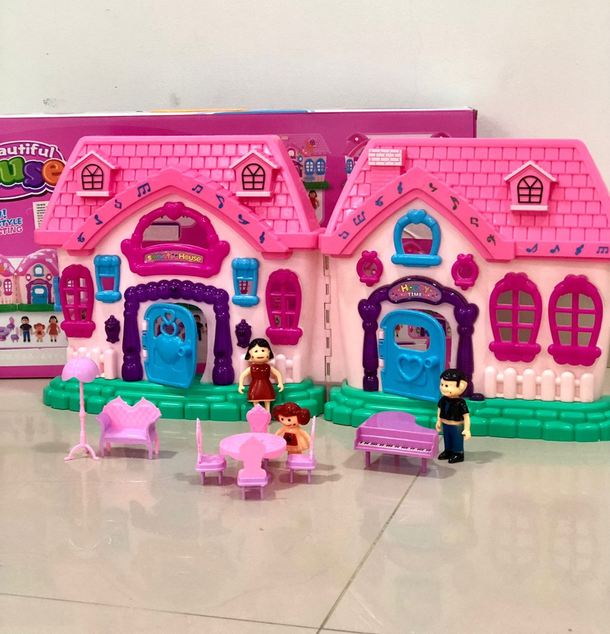 Castillo de muñecas de juguete para niña