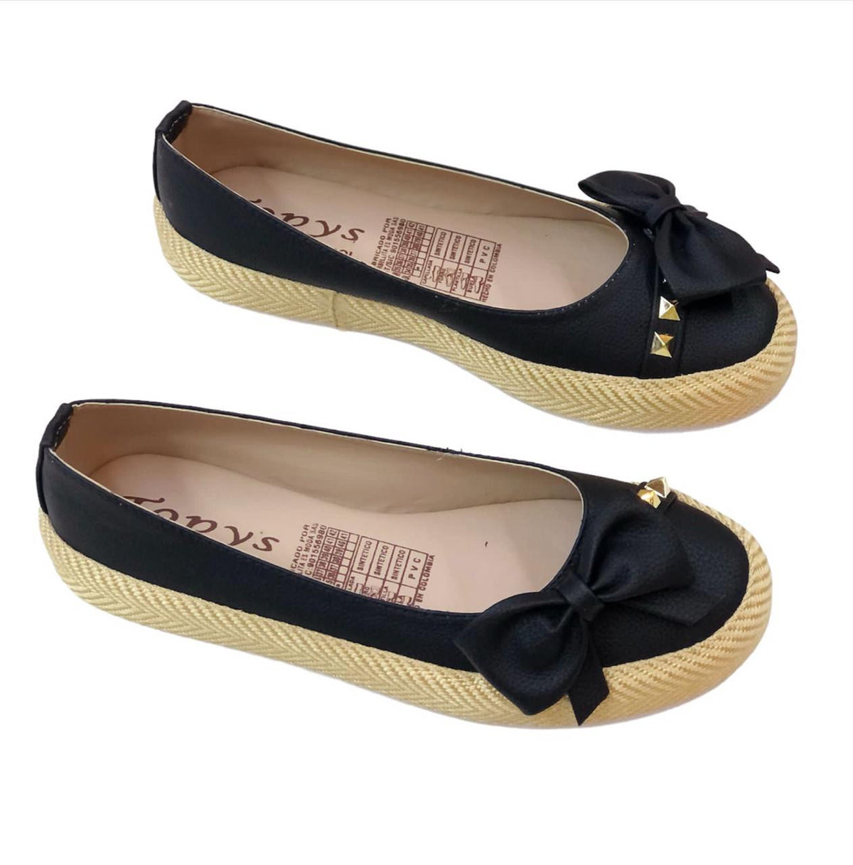 Zapatos mocasines para dama negro