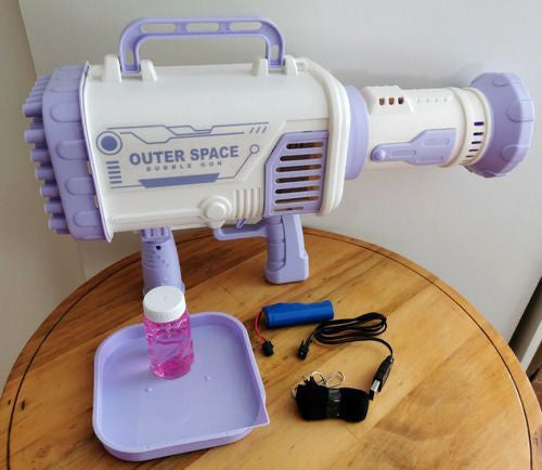 Bazooka De Burbujas Eléctrica recargable