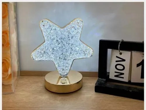 Lampara Mesa Recargable Diseño Estrella