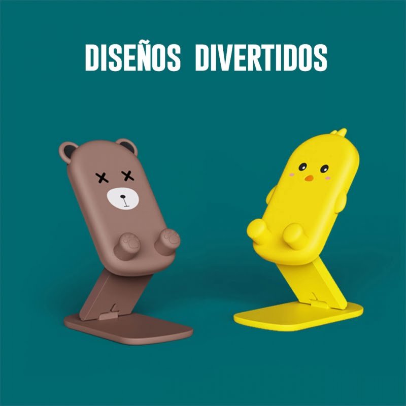 Soporte para celular con forma de animal