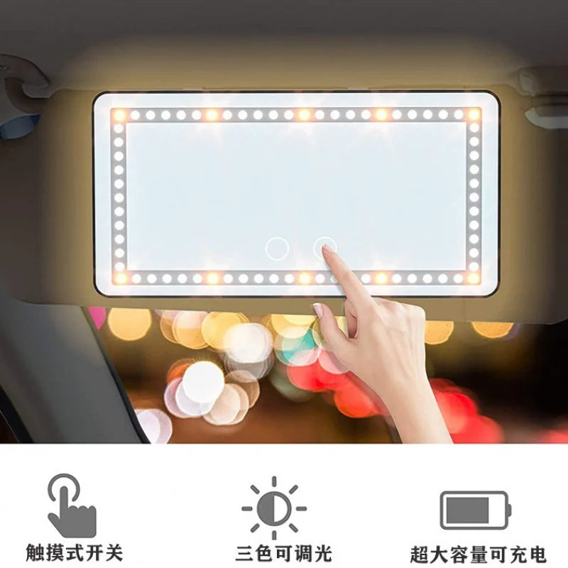 Espejo de maquillaje carro Táctil LED