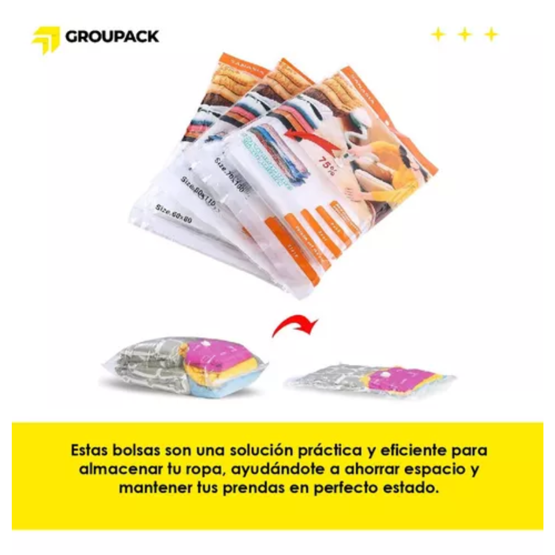 Bolsas Almacenamiento Al Vacío 60x80