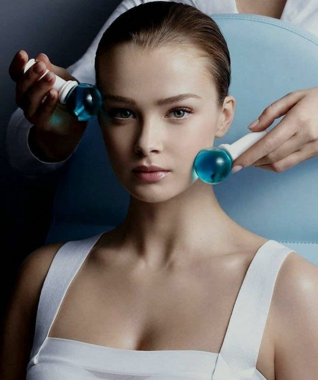 Globos De Hielo Facial: 2 Rodillos