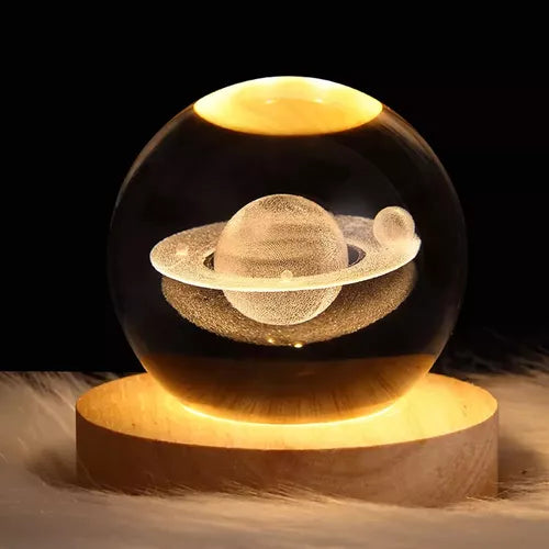 lampara esfera cristal 3D