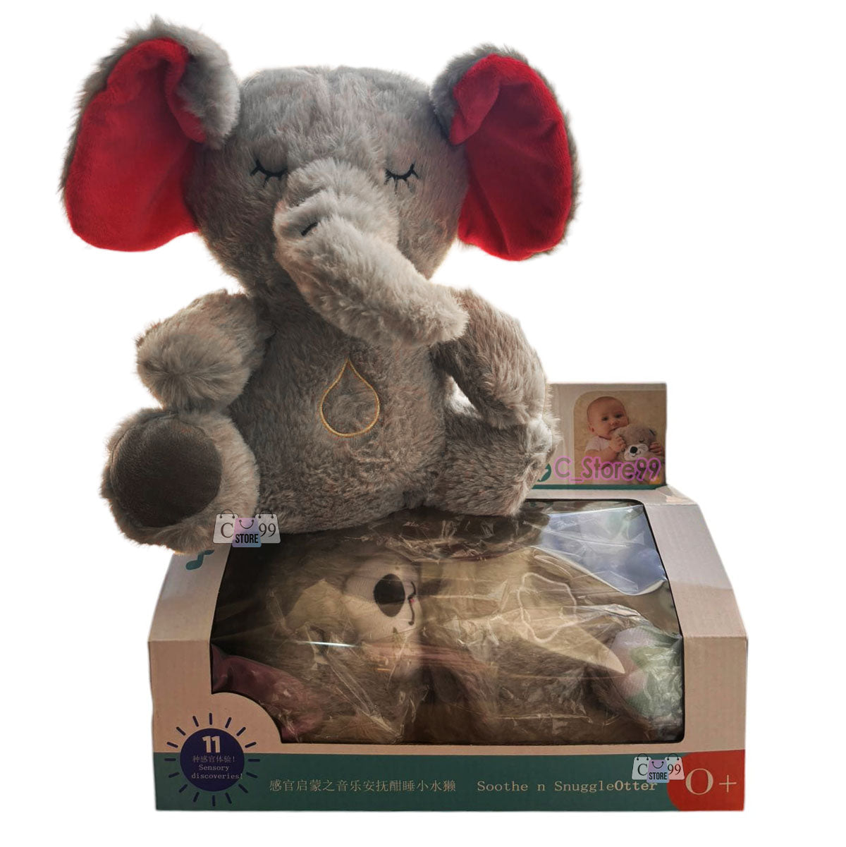 Elefante Peluche De Apego Anti Estrés