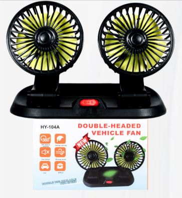 Ventilador Mini Doble Para Carro 12v