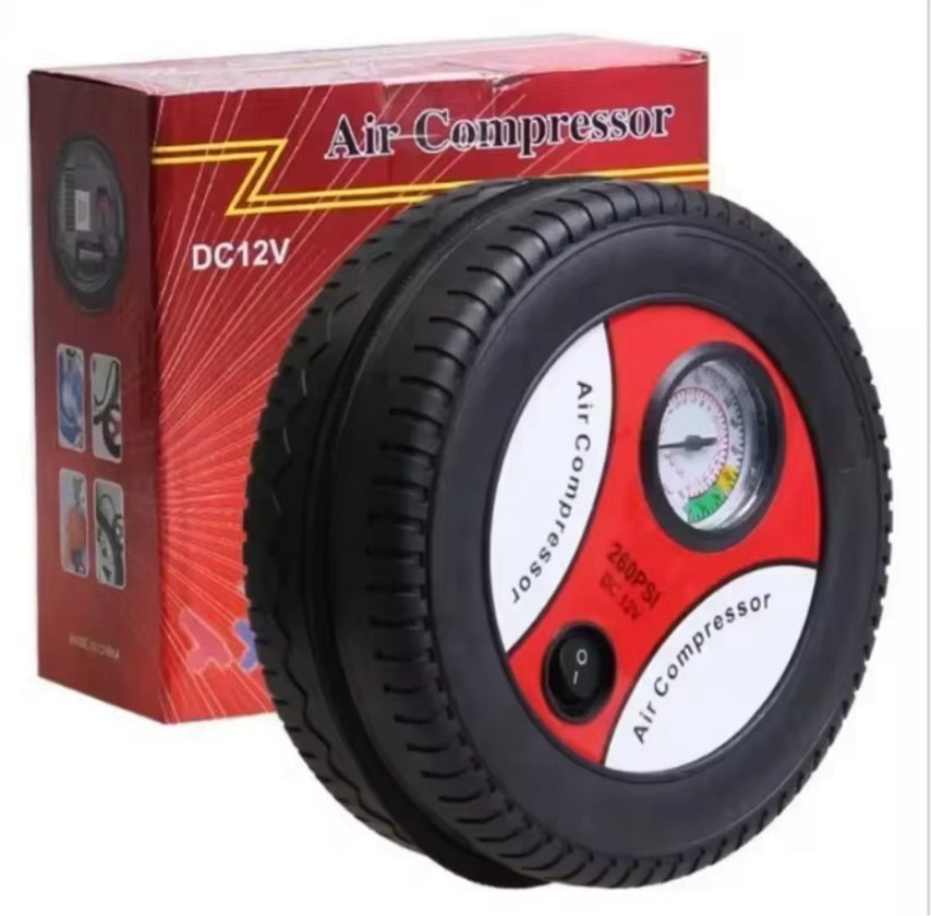 Compresor Mini Auto Rojo