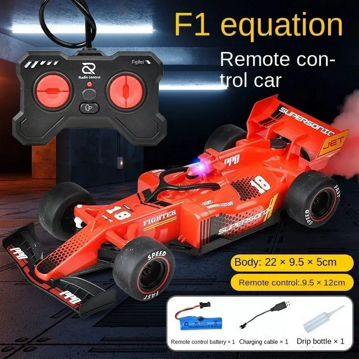 Carro A Control Remoto Formula 1 Con Hum