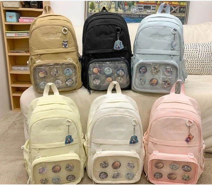 Maleta escolar con llaveros