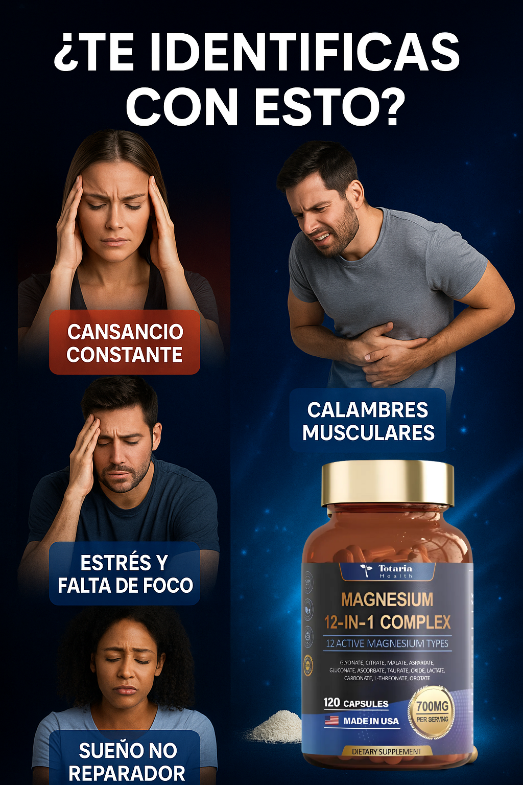 Magnesium 12 en 1 compplex