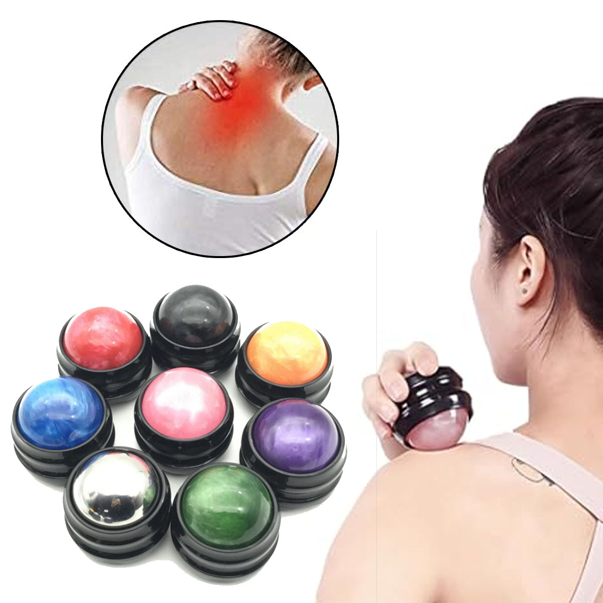 Masajeador Roller Terapéutico Ball pro