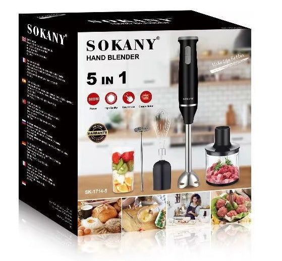 Batidora de mano 5 en 1 sokany