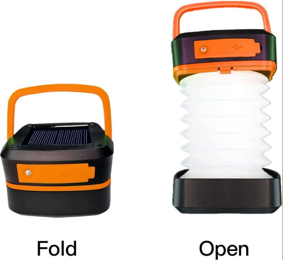 Linterna portatil y plegable
