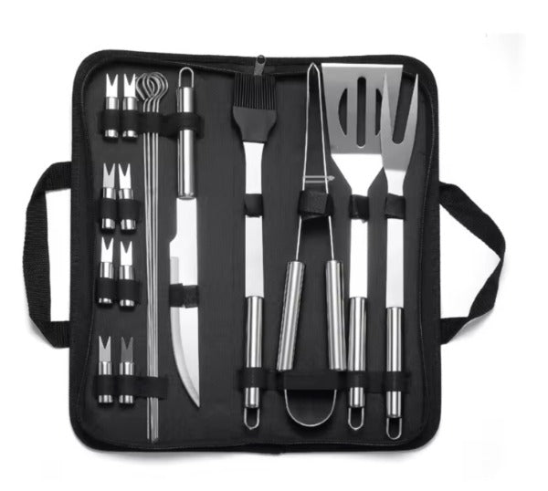 Juego Utensilios BBQ 18 pz