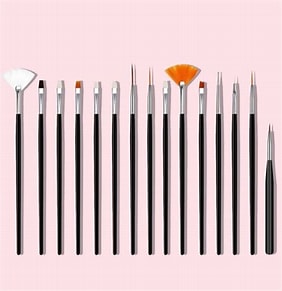 Combo pinceles para uñas