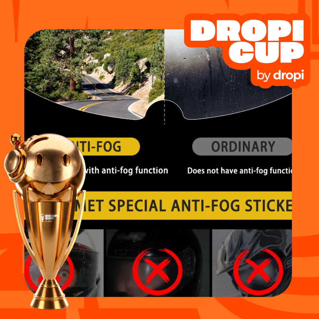 Cup-antiniebla para casco