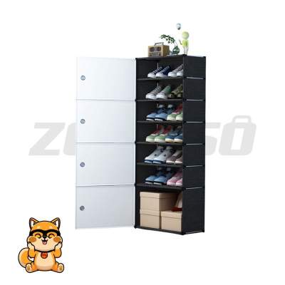 Zapatero tela 4 puertas