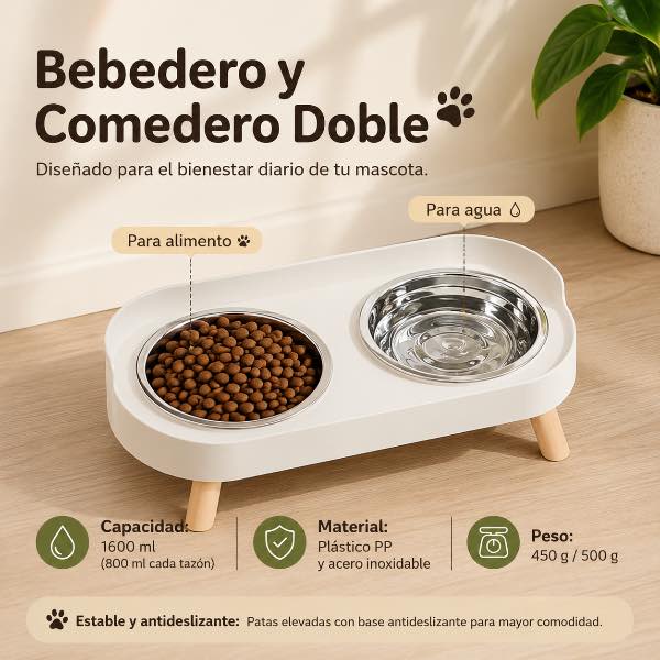 Comedero Mascota Soporte