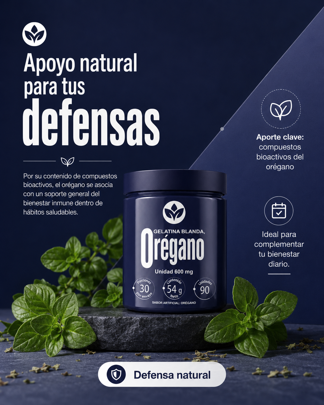 Oregano gelatina