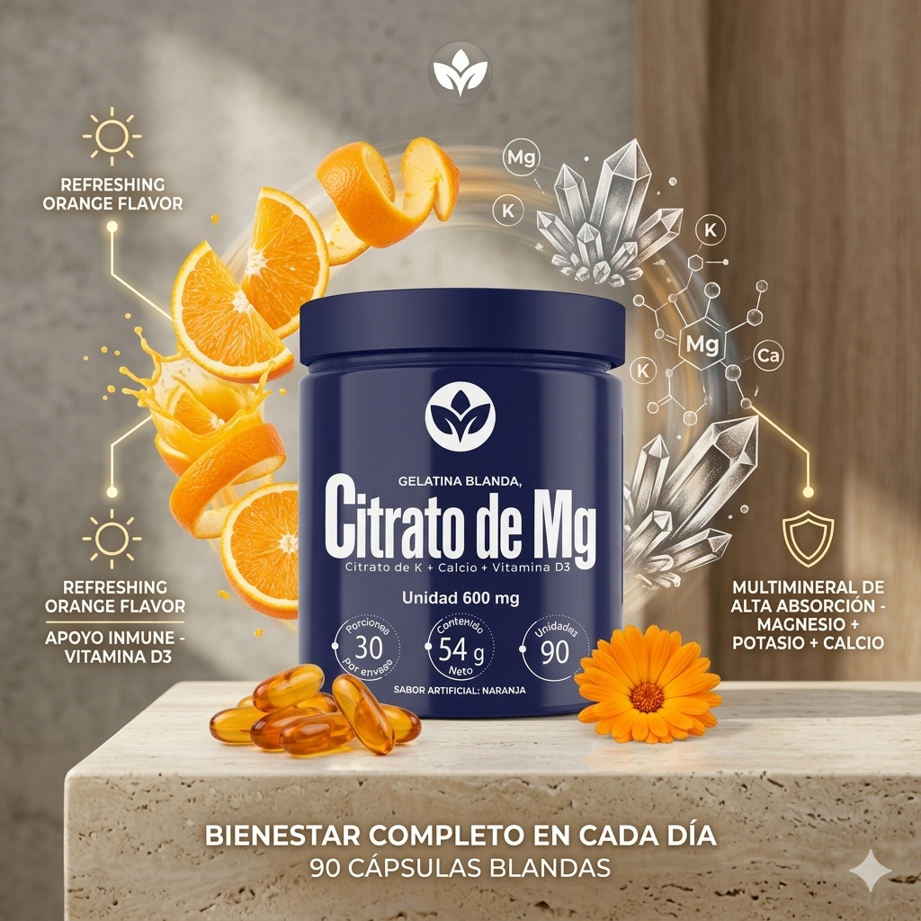 Citrato de magnesio gelatina