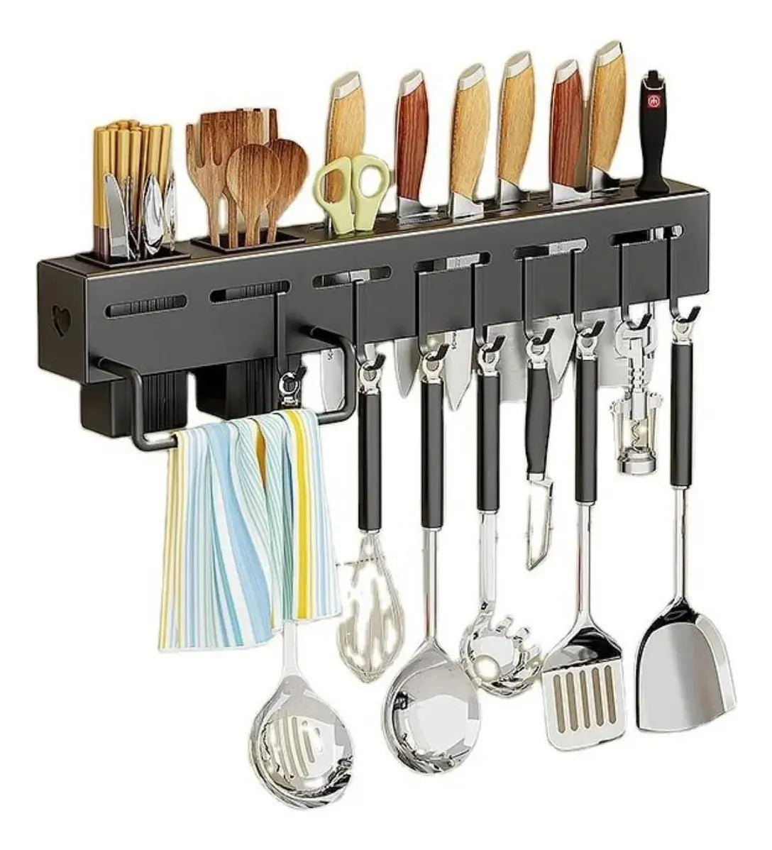 Organizador utensilios cocina metálico