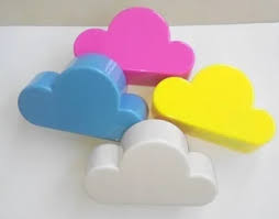 Llavero nube con iman