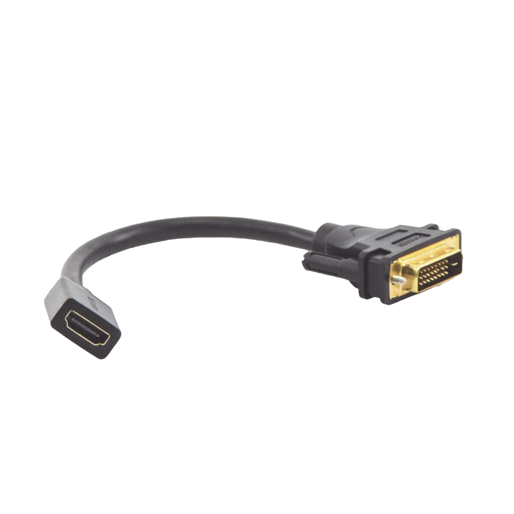 DVI Male to HDMI Female Converter / Bi-Directional / DVI 24+1 / 1080P@60Hz / Length 22cm / Black