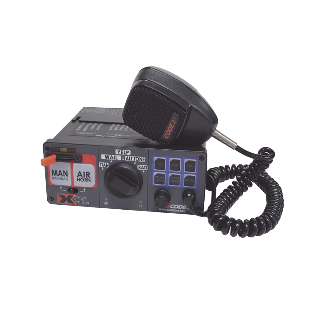 47" Series 21 Siren, Horn and Turret Kit with 166 Dual Color LEDs, Front: Red/White, Blue/White, Rear: Red/Amber, Blue/Amber