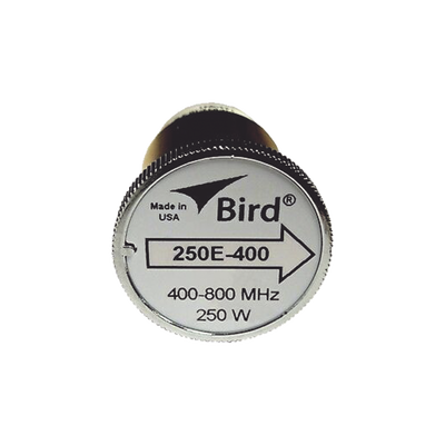 Elemento de 250 Watt en Línea 7/8" para Wattmetro BIRD 43 en Rango de Frecuencia de 400 a 800 MHz.