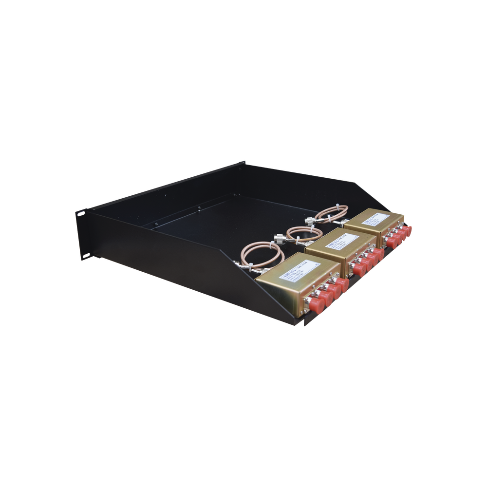 EMR Multicoupler and Preselector, 375-512 MHz, 12 Channels, 2-8 MHz, 2 UR / Rack 19 in, N Females.