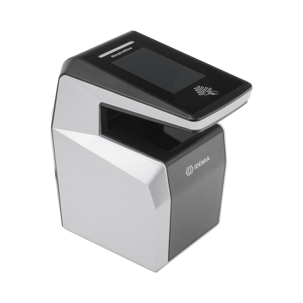 MorphoWave XP MDPI Contactless Fingerprint Reader / 40,000 Users (expandable to 100,000 with license) / Multi-format Card Reader Mifare, Desfire, HID Prox, IClass, Seos, QR / IP65 / PoE